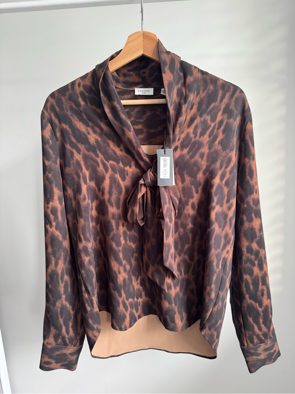 Aritzia Babaton Hestia Blouse in Leopard Print
